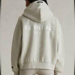 Fear of God ESSENTIALS Heather Stone Hoodie Classic Fit FW25 Extra Large